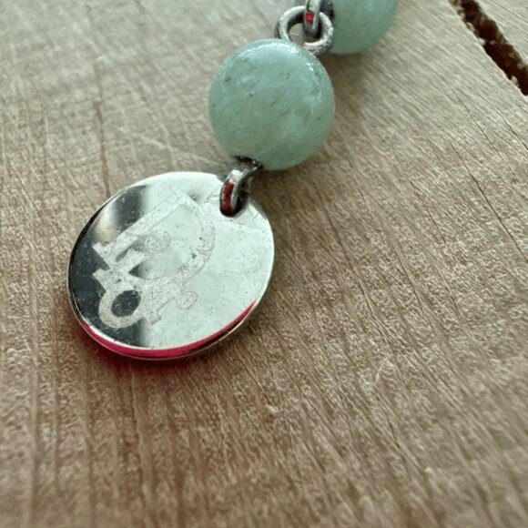 Christian Dior Jeweled Brooch Vintage Light Green Stone - Picture 2 of 5